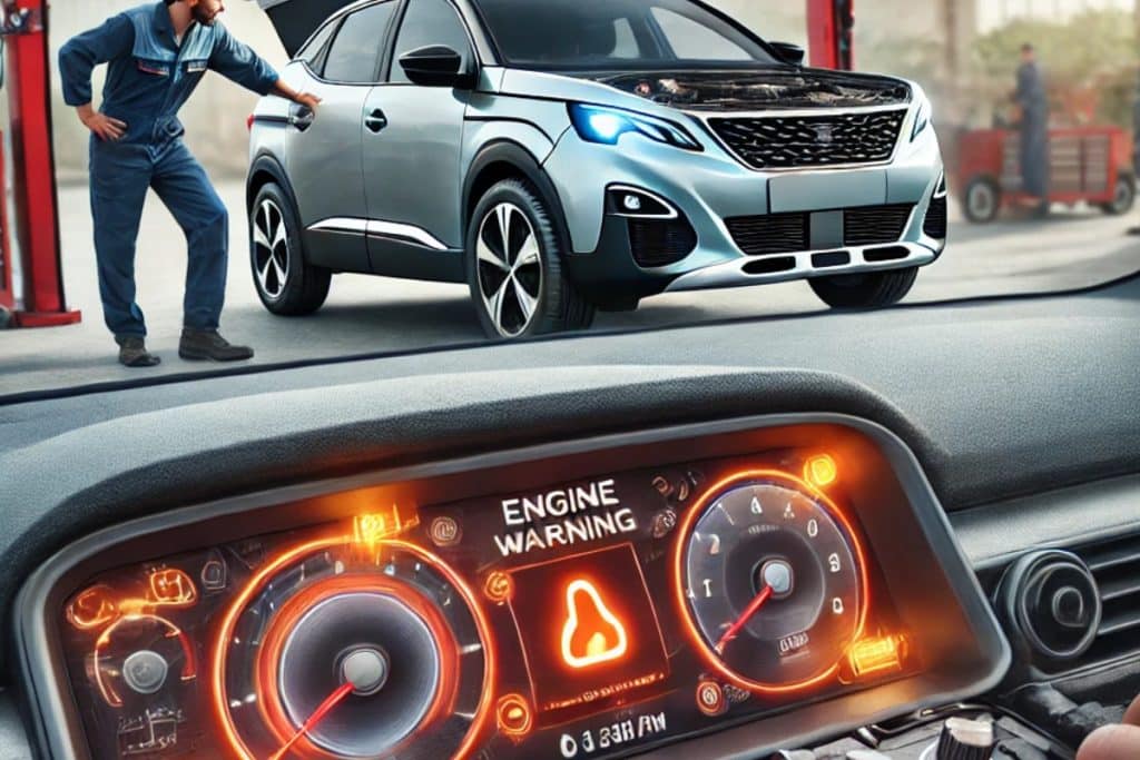 Voyant moteur allumé sur le Peugeot 3008