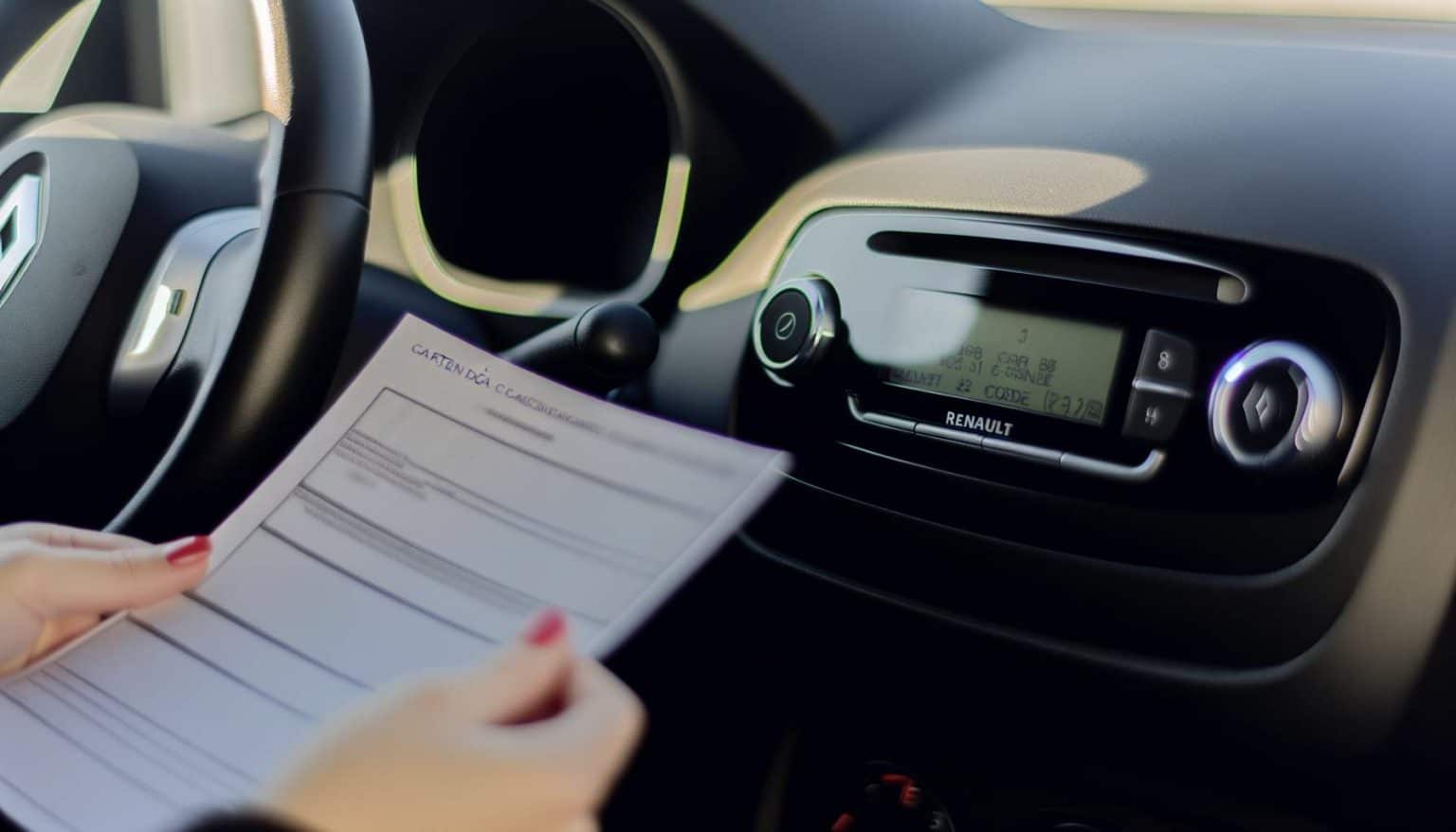 Retrouvez le code autoradio Renault grâce à la carte grise